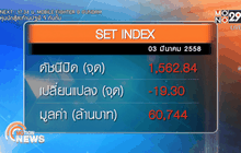 ภาพรวมตลาดหุ้นไทยวันนี้  ( 3 มีนาคม)