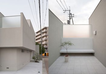 ส่อง บ้านมินิมอล ขนาดเล็กบนพื้นที่รูปสามเหลี่ยมในญี่ปุ่น