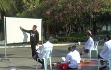 พะเยาอากาศเย็น นร.เรียนนอกห้องคลายหนาว