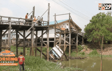 อยุธยา สะพานพัง เหตุรับน้ำหนักรถบรรทุกไม่ไหว