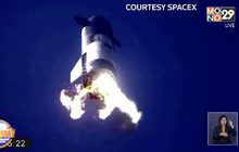 ​ทดลองจรวดสเปซเอ็กซ์ตกพื้นระเบิดสนั่น