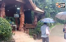 ฝนตกหนักเกิดน้ำป่าหลากผ่านวัดผาแด่น จ.สกลนคร