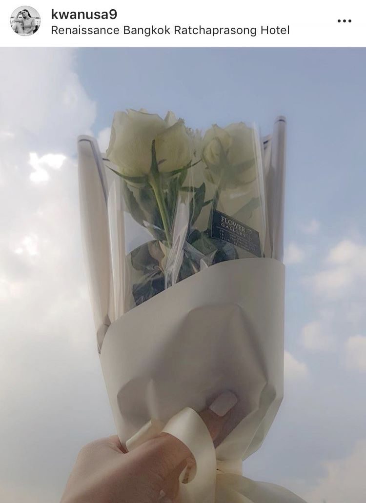 ขวัญ โพสต์รูปดอกกุหลาบส่งตรงจาก ไฮโซแพทริค