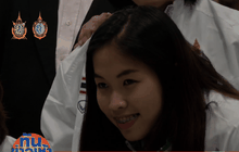 “น้องเมย์” ถือธงไทย นักแบดฯ ร่วมพาเหรดพิธีเปิด
