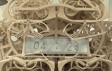 นาฬิกาไม้บอกเวลาทุกนาที