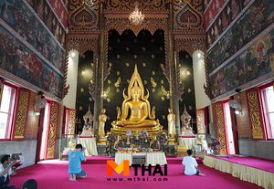 กราบพระพุทธชินราชจำลอง วัดพุทธบูชา กรุงเทพฯ