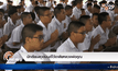 นักเรียนสวดมนต์ไว้อาลัยหลวงพ่อคูณ