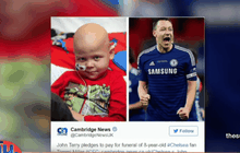 “เทอร์รี่” จ่ายค่างานศพให้เด็กเสียชีวิตจากมะเร็ง