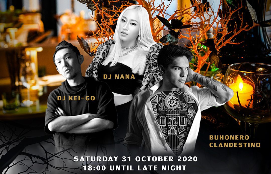 มหานคร แบงค็อก สกายบาร์ ชวนมาสนุกในค่ำคืนวันฮาโลวีน กับ Buhonero Clandestino พร้อมด้วย DJ Nana และ DJ Kei-Go