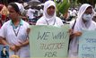 ​พยาบาลประท้วงต้านการข่มขืนในบังกลาเทศ