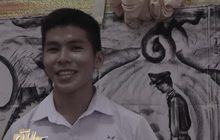 นักเรียน ม.6 วาดภาพในหลวง ร.9 ประกอบเพลง