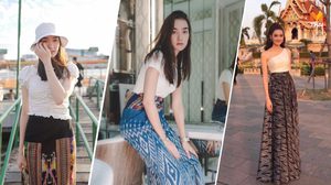 เดียร์น่า ฟลีโป ในลุคผ้าไทย แค่หยิบเสื้อสีขาวมาแมทช์ ก็ทำให้สวยแบบมีสไตล์ได้