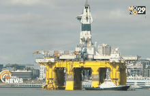 สหรัฐฯ ประท้วงแท่นขุดเจาะน้ำมันเชลล์