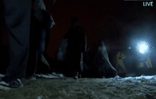 ผู้อพยพฝ่าหิมะมายังเซอร์เบีย