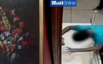 เด็กอายุ 12 ทำภาพวาดอายุ 350 ปีเสียหายในไต้หวัน