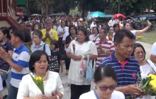 บรรยากาศเวียนเทียนวันมาฆบูชา