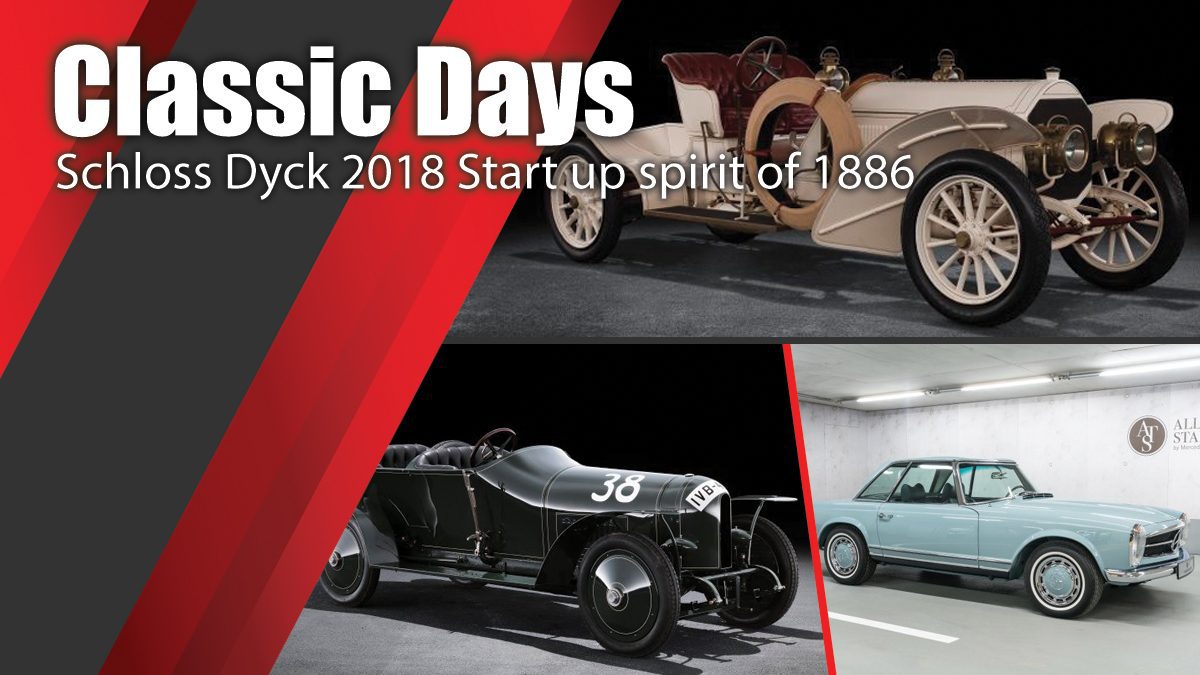 Classic Days Schloss Dyck 2018 Start up spirit of 1886 in the apple orchard