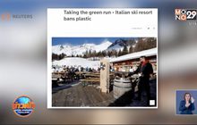 สกีรีสอร์ทในอิตาลีแบนใช้พลาสติก