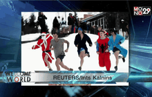 REUTERS : การแข่งวิ่งมาราธอน โอเทป้า ซาวน่า