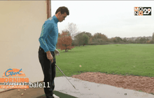 “เบล” เนรมิตสวนหลังบ้านเป็นสนามกอล์ฟ