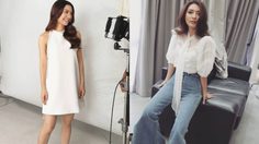 เสื้อผ้าโทนสีสุภาพ ในแบบฉบับ มิว นิษฐา