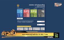 ศบค.เผยพบผู้ป่วยโควิด-19 เพิ่ม 7 ราย