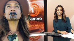 Orinii Kaipara ผู้ประกาศข่าวคนแรก ที่มีรอยสักชนเผ่ามารี บนใบหน้า