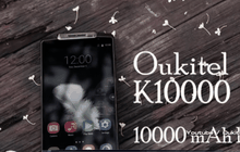 สมาร์ทโฟน Oukitel K10000 ชาร์จทีเดียวใช้ได้ 15 วัน