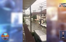 เกิดพายุหมุนทำบ้านเรือนเสียหาย