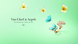 Van Cleef & Arpels Two Butterfly ธรรมชาติโบยบิน