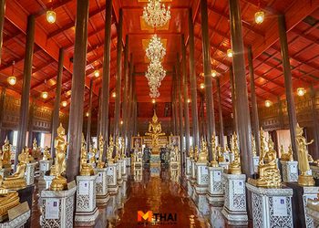 สักการะหลวงพ่อเพชร พระพุทธรูป 80 ปาง วัดกระทุ่มเสือปลา