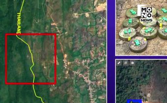 ทร.ค้นบ้านสามหลัง พบคลังทุ่นระเบิดกัมพูชาจำนวนมาก