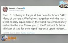 ทรัมป์ขู่อิหร่านต้องชดใช้กรณีโจมตีสถานทูตสหรัฐฯ