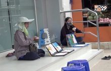 ตลาดสลากกินแบ่งรัฐบาล จ.เลย เงียบเหงา