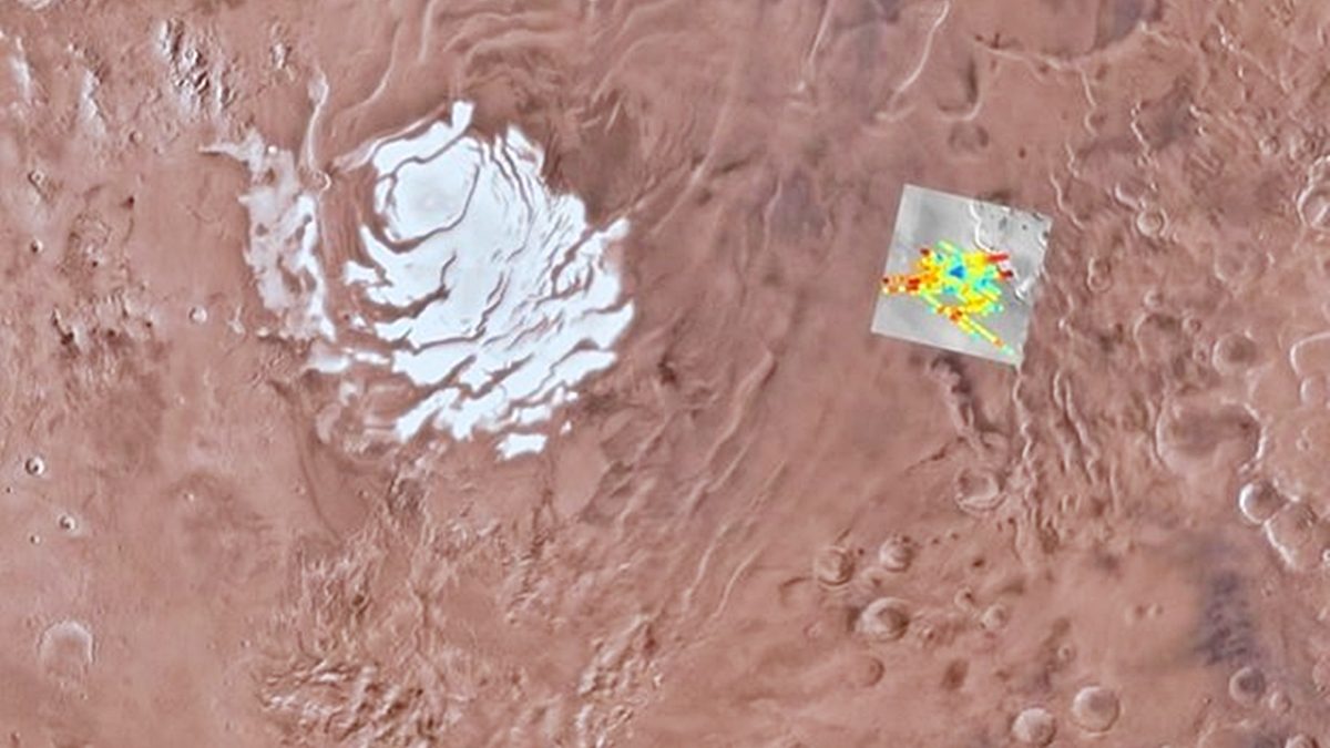 เจอหลักฐานบ่งชี้ว่า อาจมี “ทะเลสาบ” ฝังอยู่ใต้พื้นผิว “ดาวอังคาร”