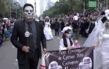 ขบวนพาเหรดโครงกระดูกในเม็กซิโก