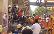 สะพานรถไฟในอินเดียพังถล่ม