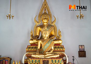 กราบพระพุทธชินราชจำลอง วัดอัมพุวราราม วัดมอญปทุมธานี