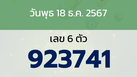 หวยลาว งวดวันพุธ 18 ธันวาคม 2567