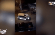 รถยนต์พุ่งชนกำแพงร้านตู้ซักผ้าหยอดเหรียญ