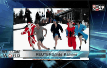 REUTERS : การแข่งวิ่งมาราธอน โอเทป้า ซาวน่า