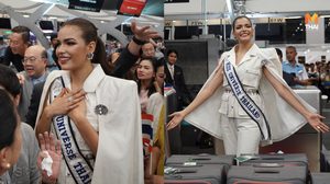 ใจเกินร้อย! ฟ้าใส สวมชุดแบรนด์ Sirivannavari พร้อมบินไปสู้ศึก มิสยูนิเวิร์ส 2019