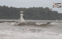 หลายจังหวัดภาคใต้ฝนตกคลื่นลมแรงต่อเนื่อง