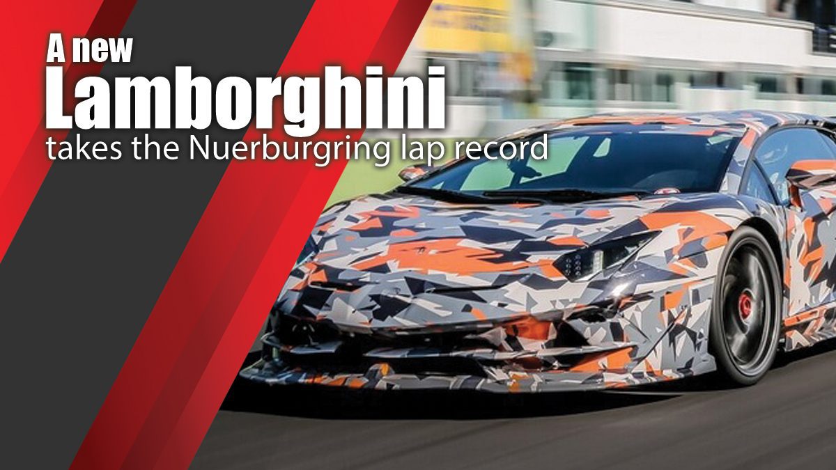 A new Lamborghini takes the Nuerburgring lap record The Aventador SVJ laps the Ring in 6:44:97 minutes