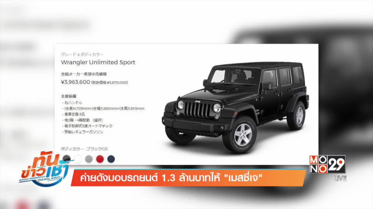 ค่ายดังมอบรถยนต์ 1.3 ล้านบาทให้ "เมสซี่เจ"