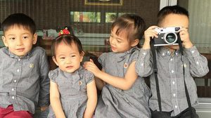 รวมความน่ารัก 12 ชุดแฟชั่น ลูก พลอย ชิดจันทร์ ธีมเดียวกันยกบ้าน