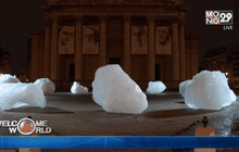 ยกน้ำแข็งขั้วโลกเหนือมาจัดแสดงที่ฝรั่งเศส