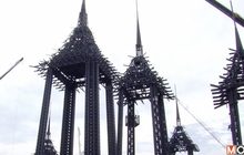 โครงสร้างพระเมรุมาศแล้วเสร็จเกือบ 100%