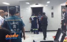 รปภ. มหาวิทยาลัยตกลิฟท์ชั้น  3 อาการสาหัส