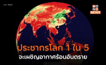 ผลวิจัย : 1 ใน 5 ของคนบนโลก จะเผชิญอากาศร้อนอันตรายในสิ้นศตวรรษนี้